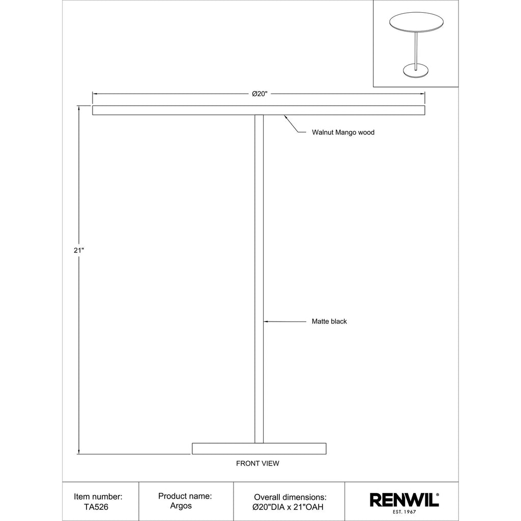 Argos Side Table