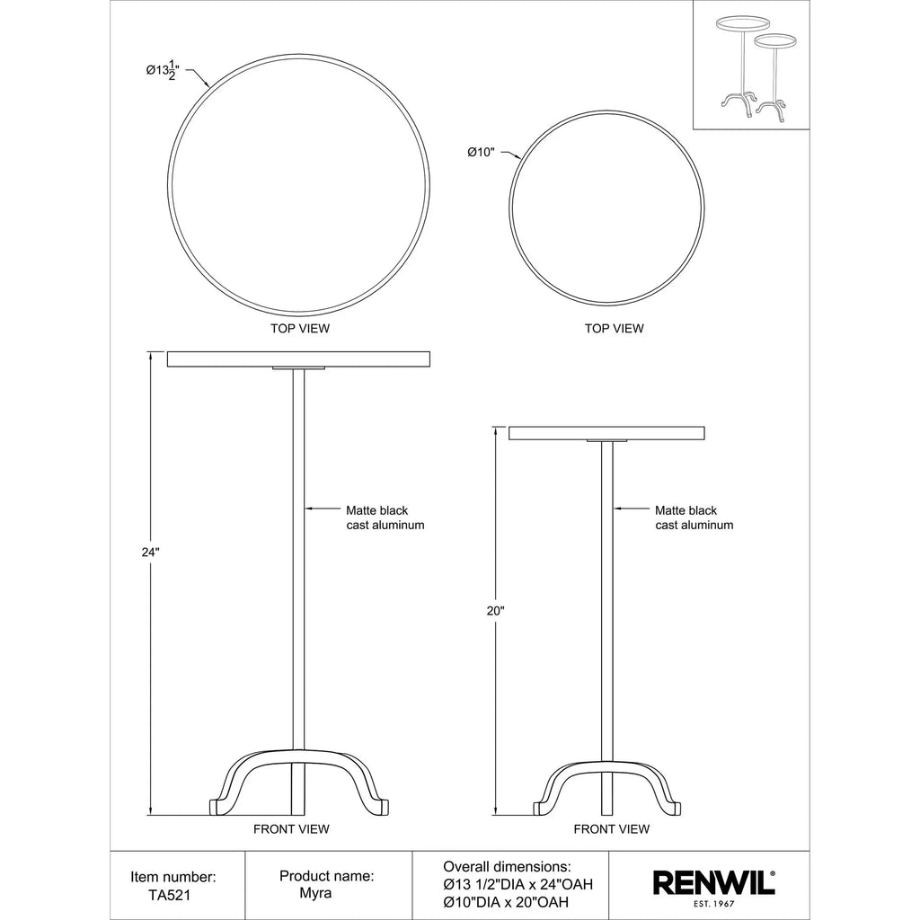 Myra Accent Tables