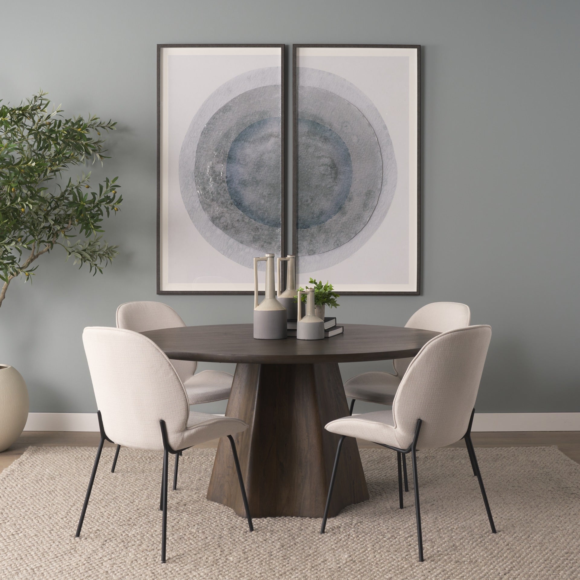 Inala Fabric Dining Chair - 2 Colors - Dekor Butik