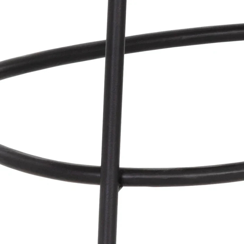 Bar & Counter StoolsIndra Counter Stool - Wooden Seat & Black Iron Legs LAST ONE FLOOR MODEL - Dekor Butik