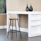 Bar & Counter StoolsIndra Counter Stool - Wooden Seat & Black Iron Legs LAST ONE FLOOR MODEL - Dekor Butik