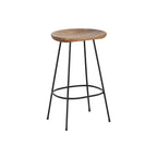 Bar & Counter StoolsIndra Counter Stool - Wooden Seat & Black Iron Legs LAST ONE FLOOR MODEL - Dekor Butik