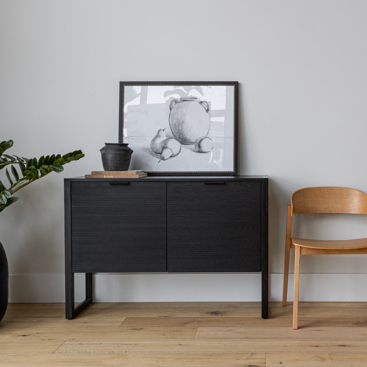 baseIrving 2 Door Sideboard - Black - Dekor Butik