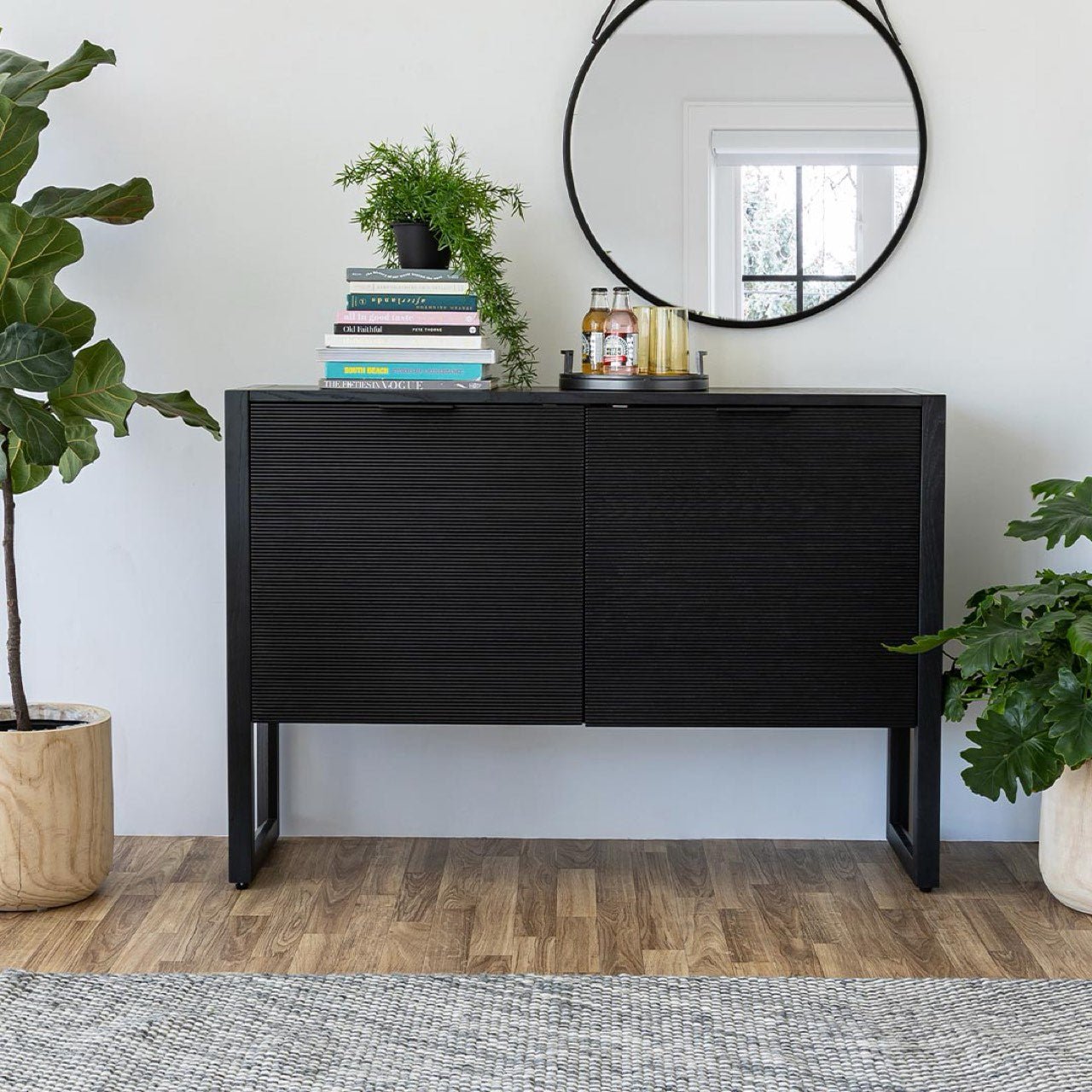 baseIrving 2 Door Sideboard - Black - Dekor Butik