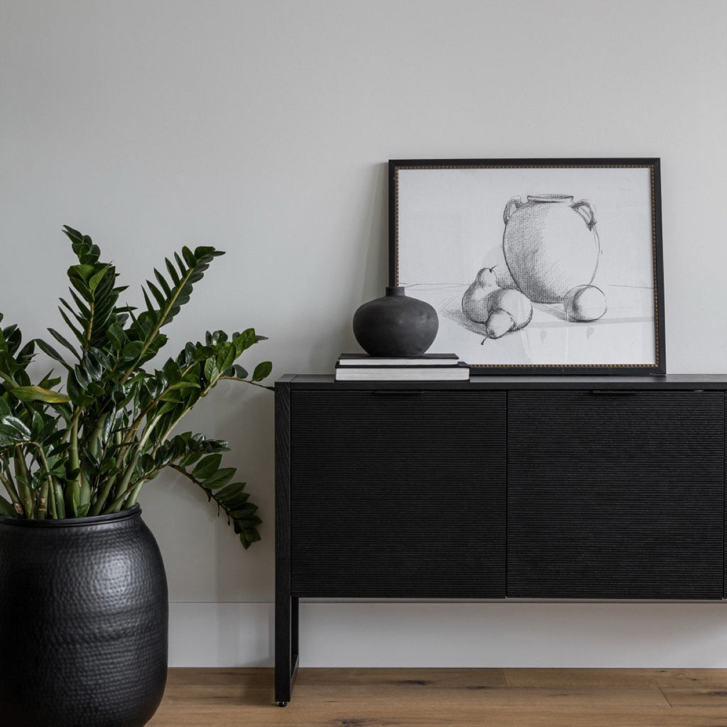 baseIrving 3 Door Sideboard - Black - Dekor Butik