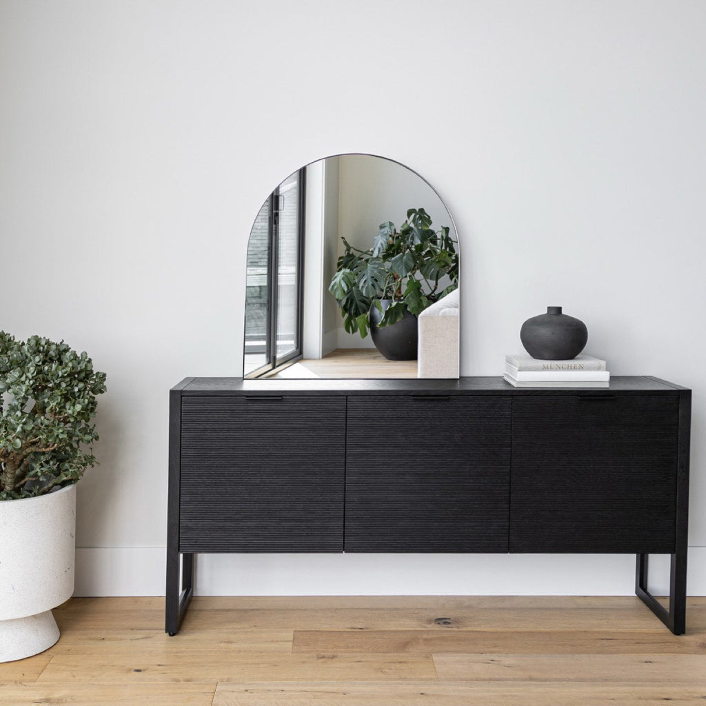 baseIrving 3 Door Sideboard - Black - Dekor Butik