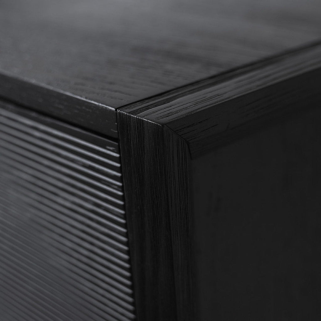 baseIrving 3 Door Sideboard - Black - Dekor Butik