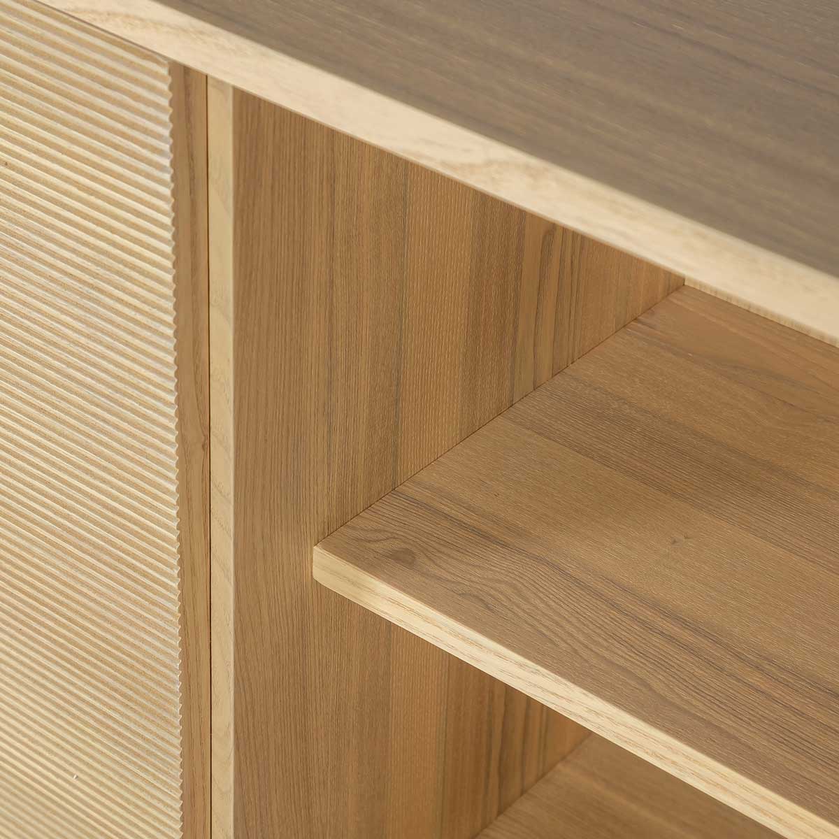 baseIrving 3 Door Sideboard - Natural - Dekor Butik