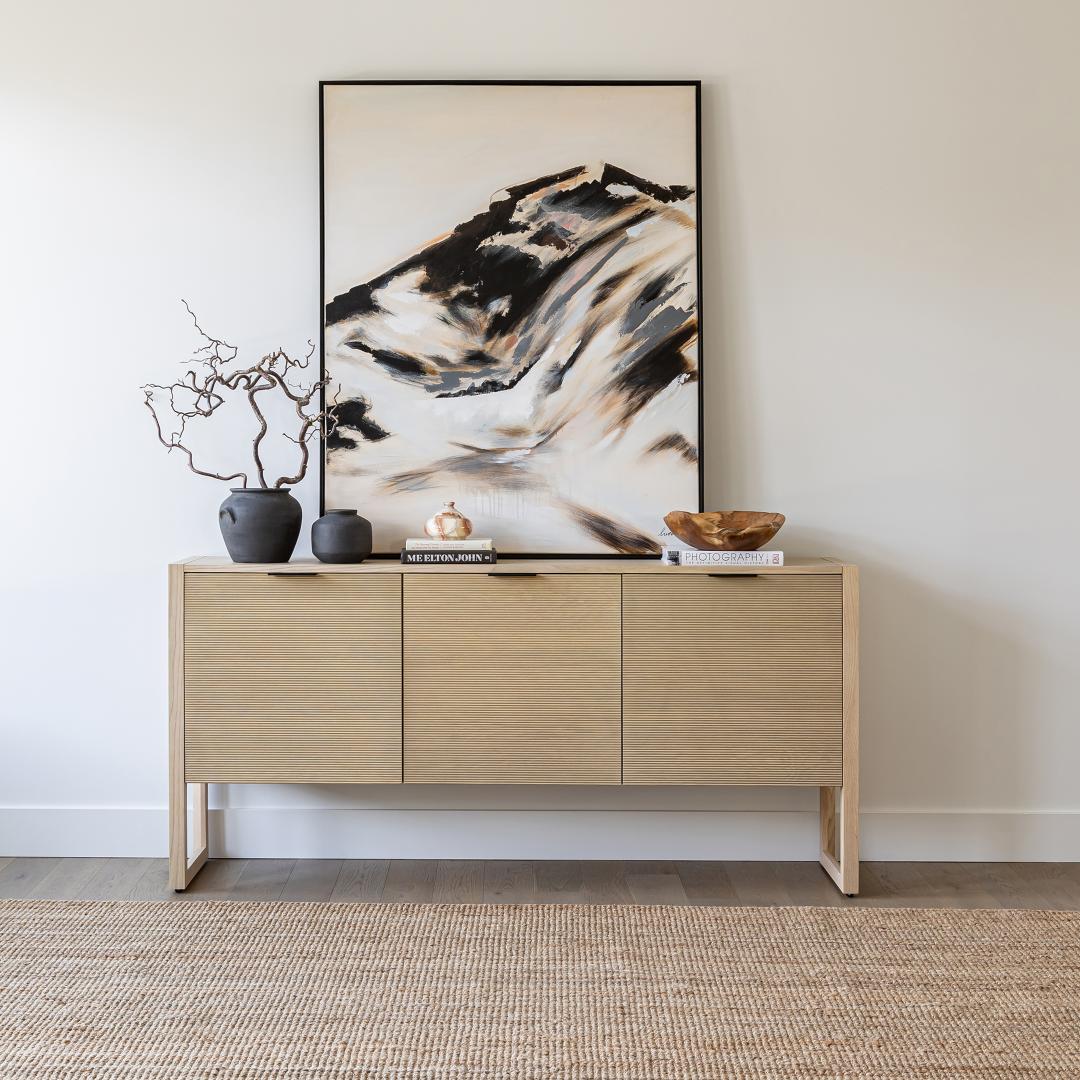 baseIrving 3 Door Sideboard - Natural - Dekor Butik