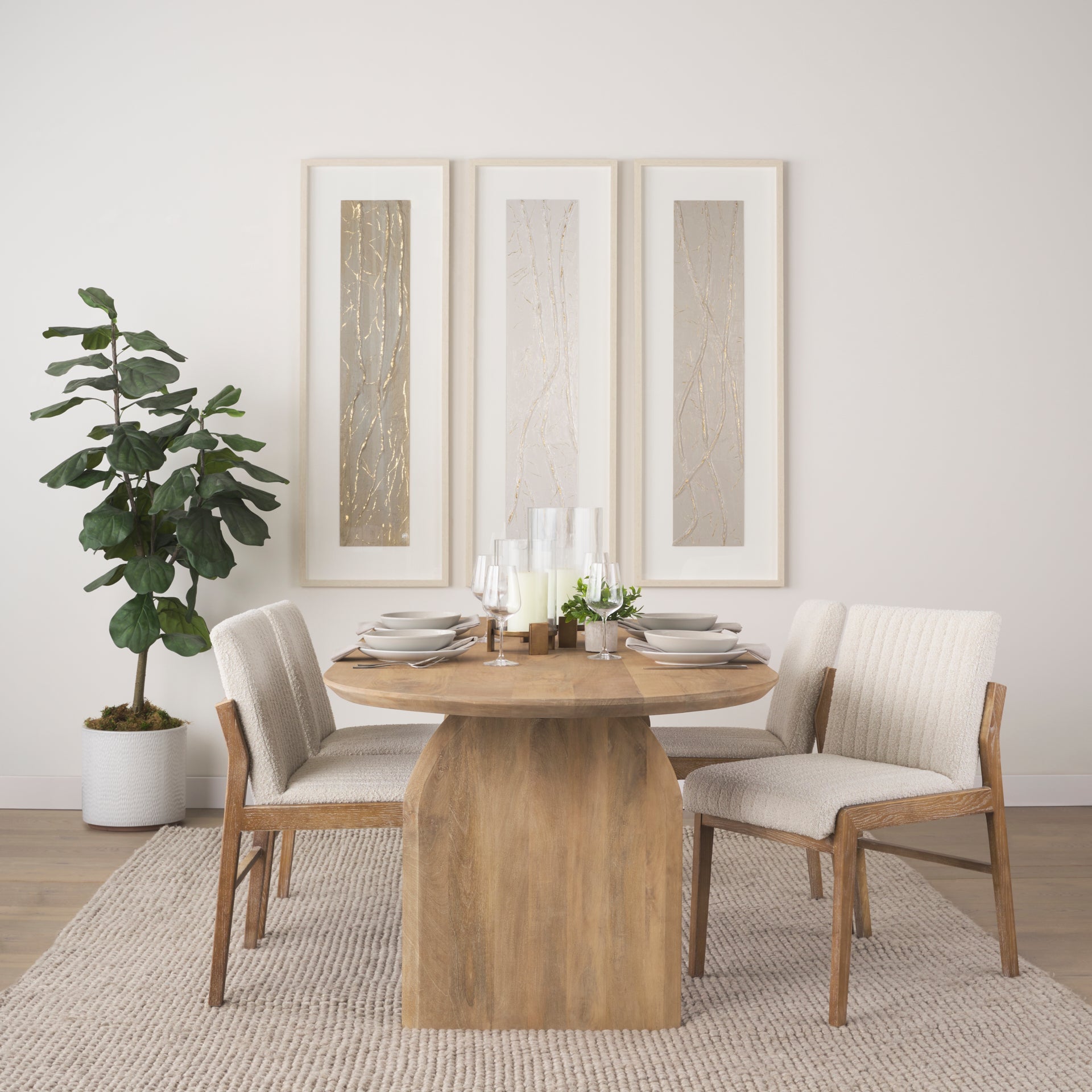 FurnitureIsla Oval Dining Table - 2 Colours - Dekor Butik