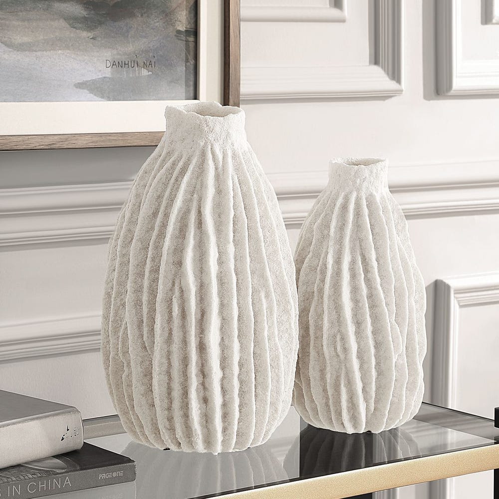 Ivory Ridge Vases - Set of 2 - Dekor Butik
