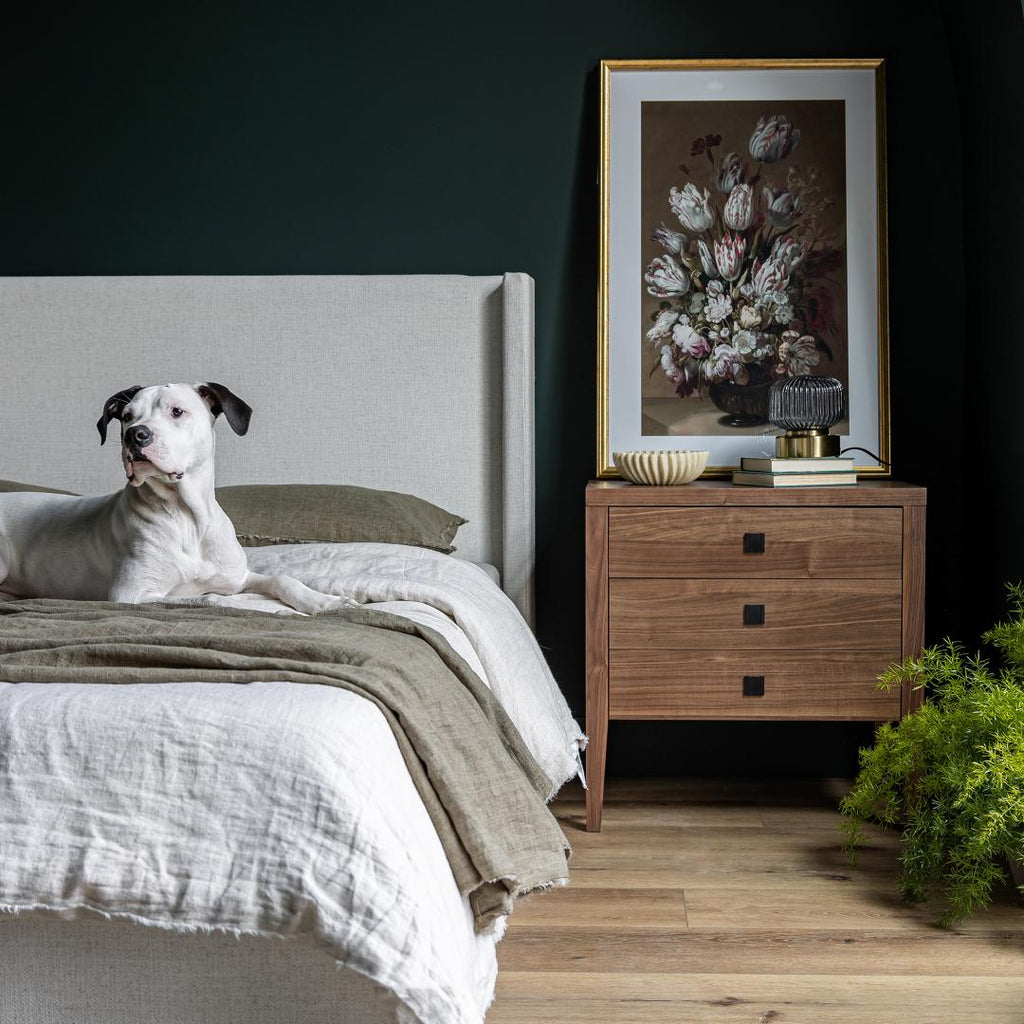 baseJosie King Bed - Cream - Dekor Butik