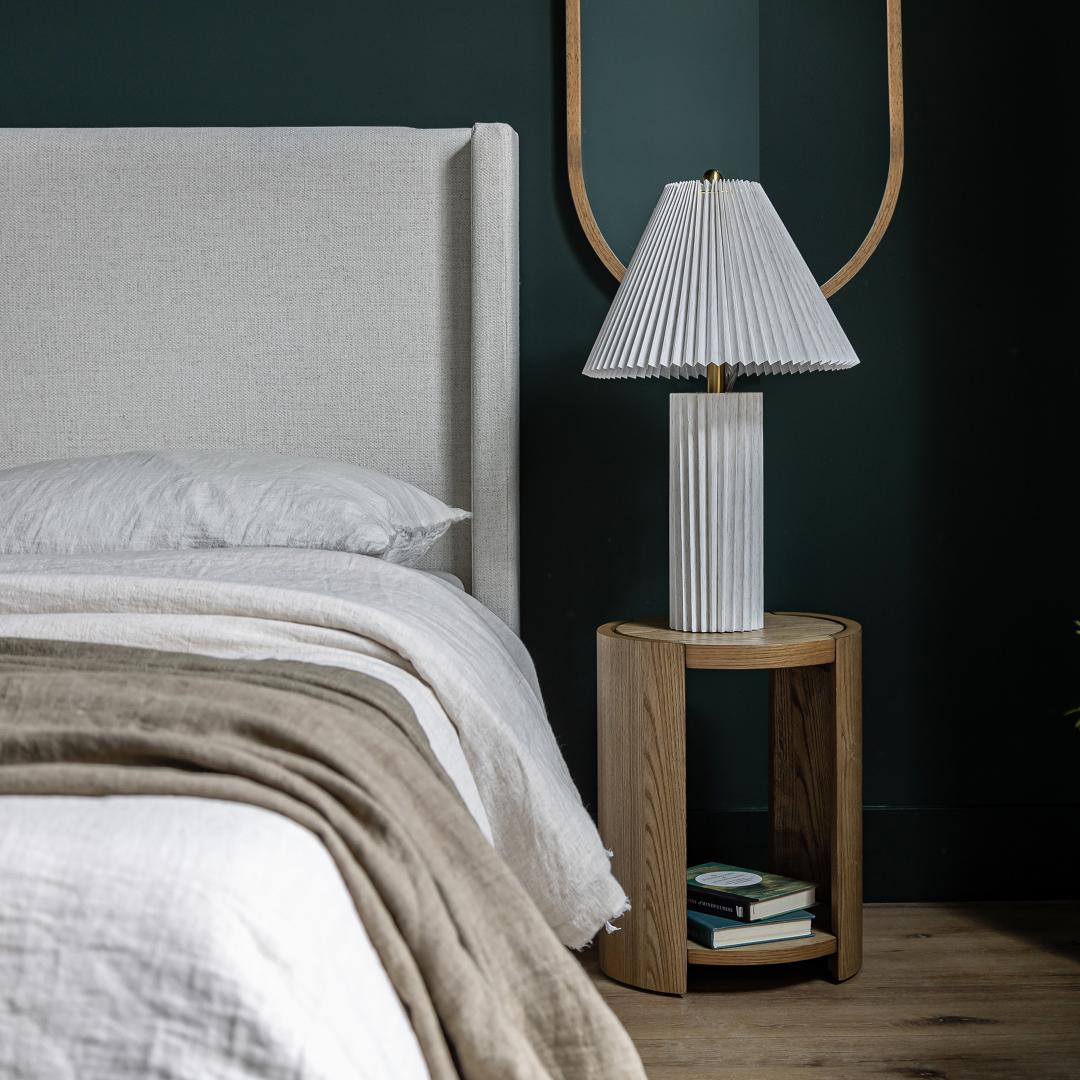 baseJosie King Bed - Cream - Dekor Butik