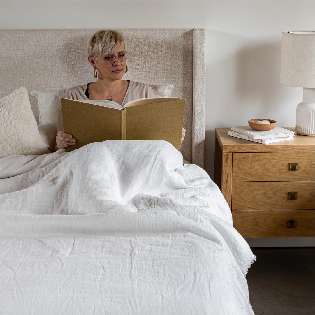 baseJosie King Storage Bed - Cream - Dekor Butik
