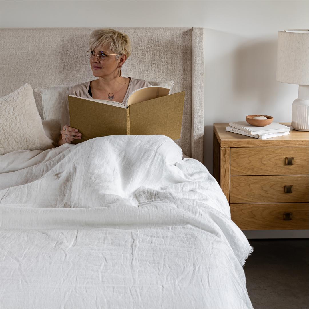 baseJosie Queen Bed - Cream - Dekor Butik