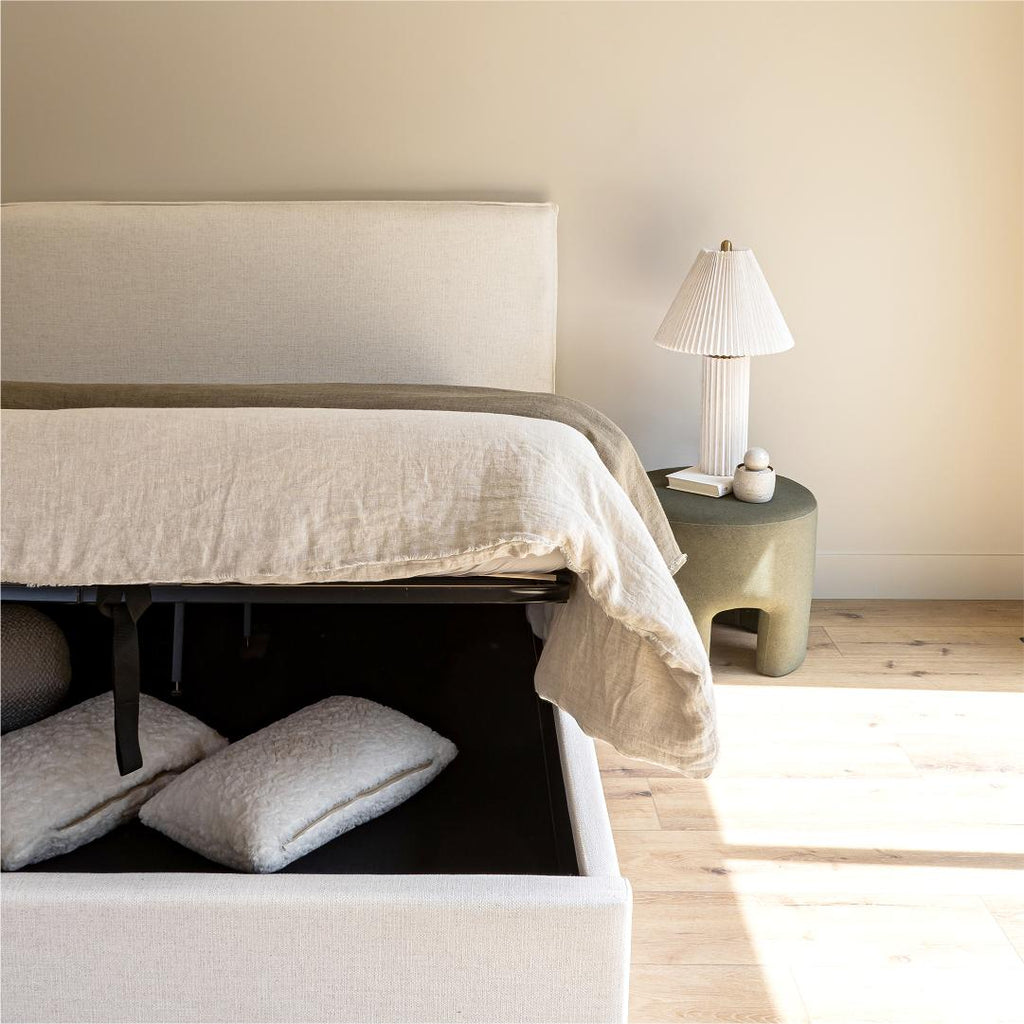 baseJulia Double Storage Bed - Cream - Dekor Butik