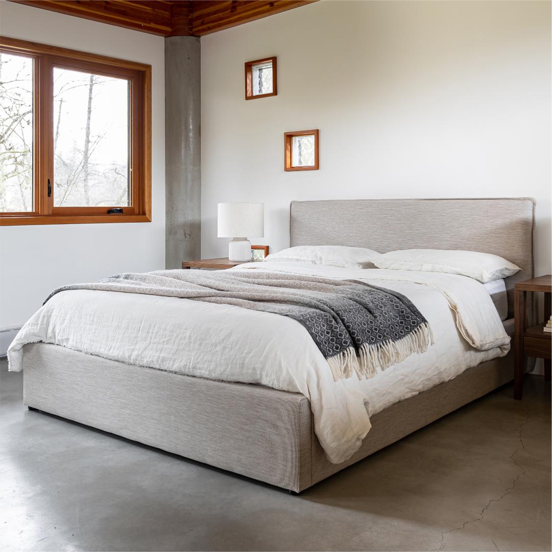 baseJulia Double Storage Bed Short - Sand - Dekor Butik