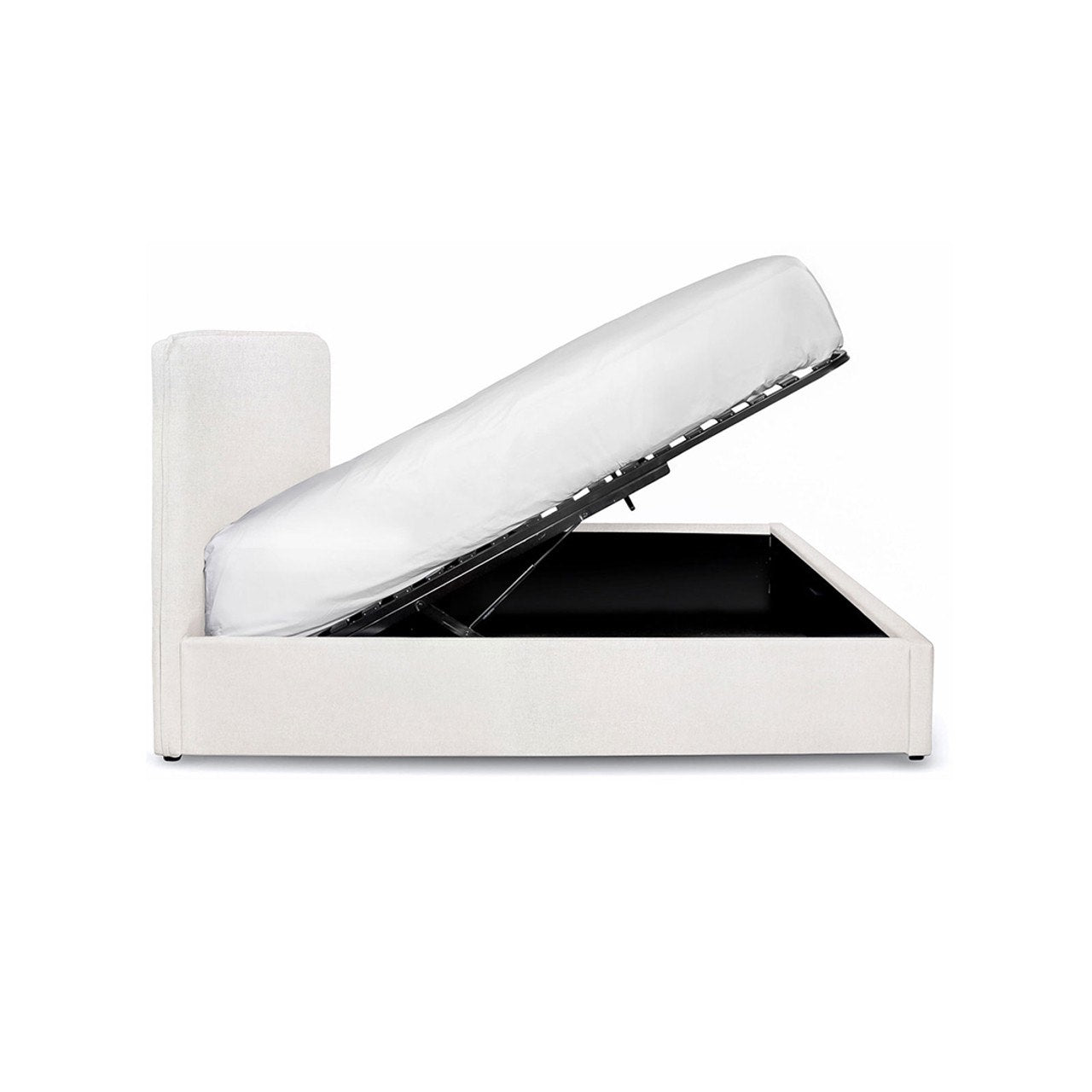 baseJulia King Storage Bed - Cream - Dekor Butik