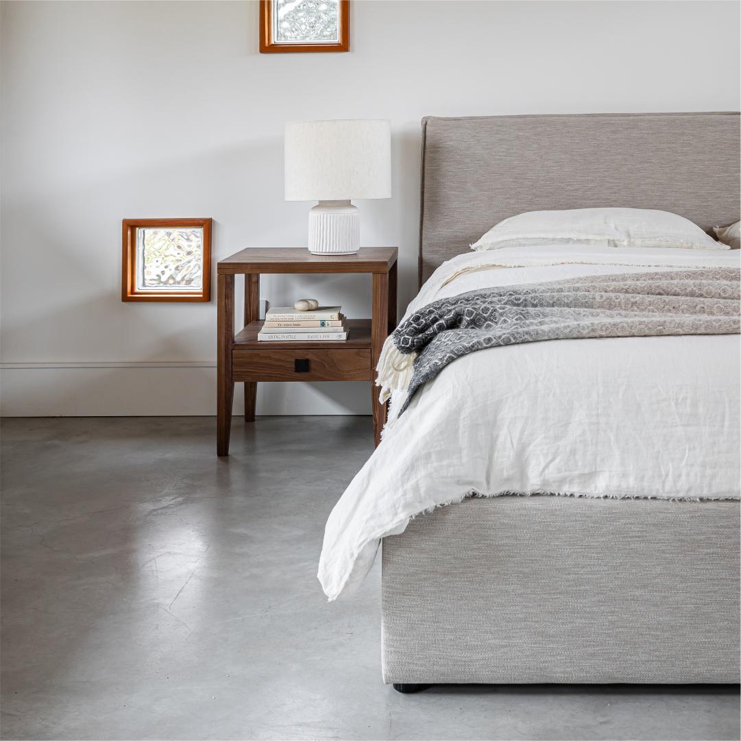 baseJulia King Storage Bed Short - Sand - Dekor Butik