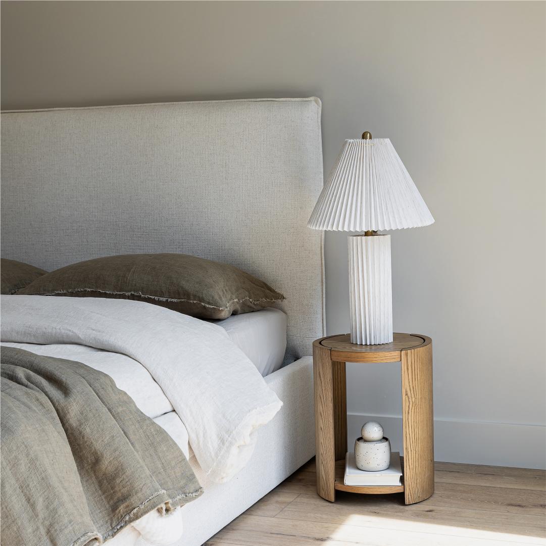 baseJulia Queen Bed - Cream - Dekor Butik
