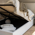 baseJulia Queen Storage Bed - Cream - Dekor Butik