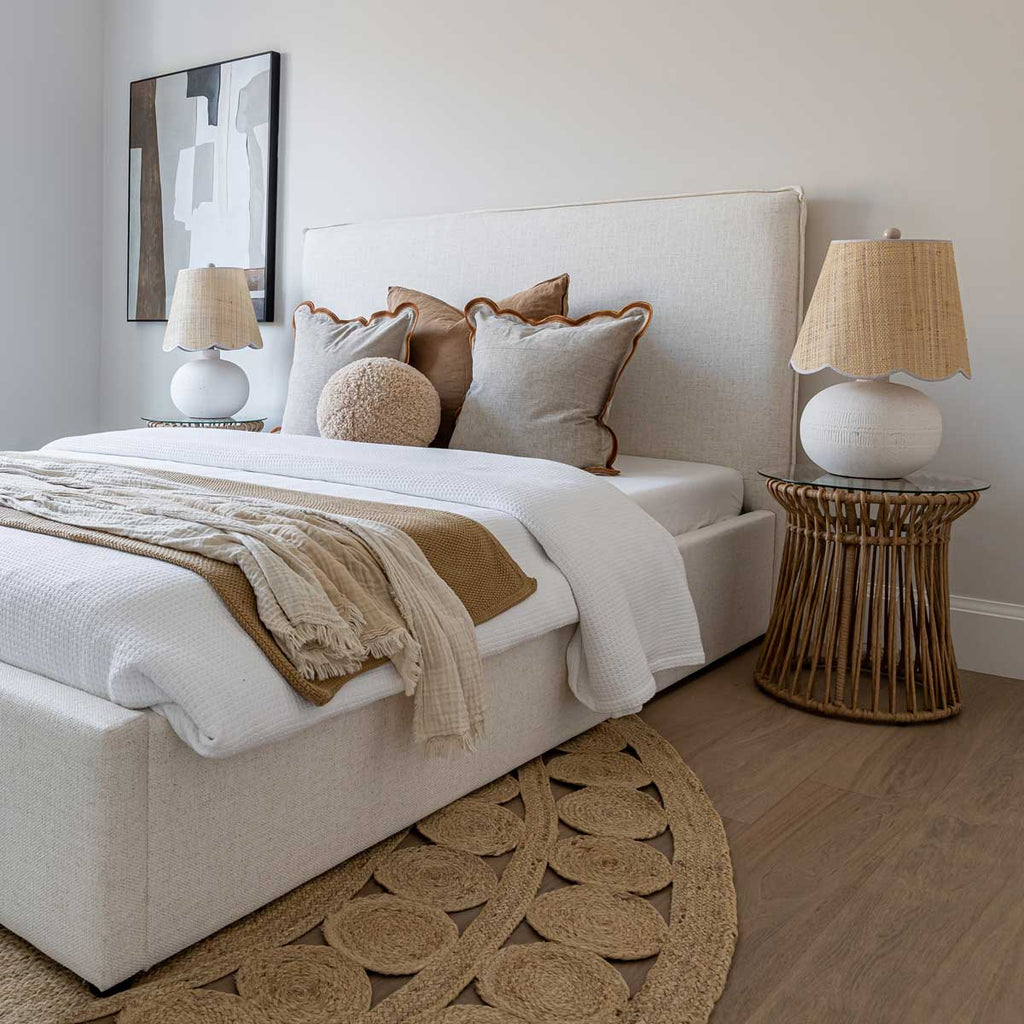 baseJulia Queen Storage Bed - Cream - Dekor Butik