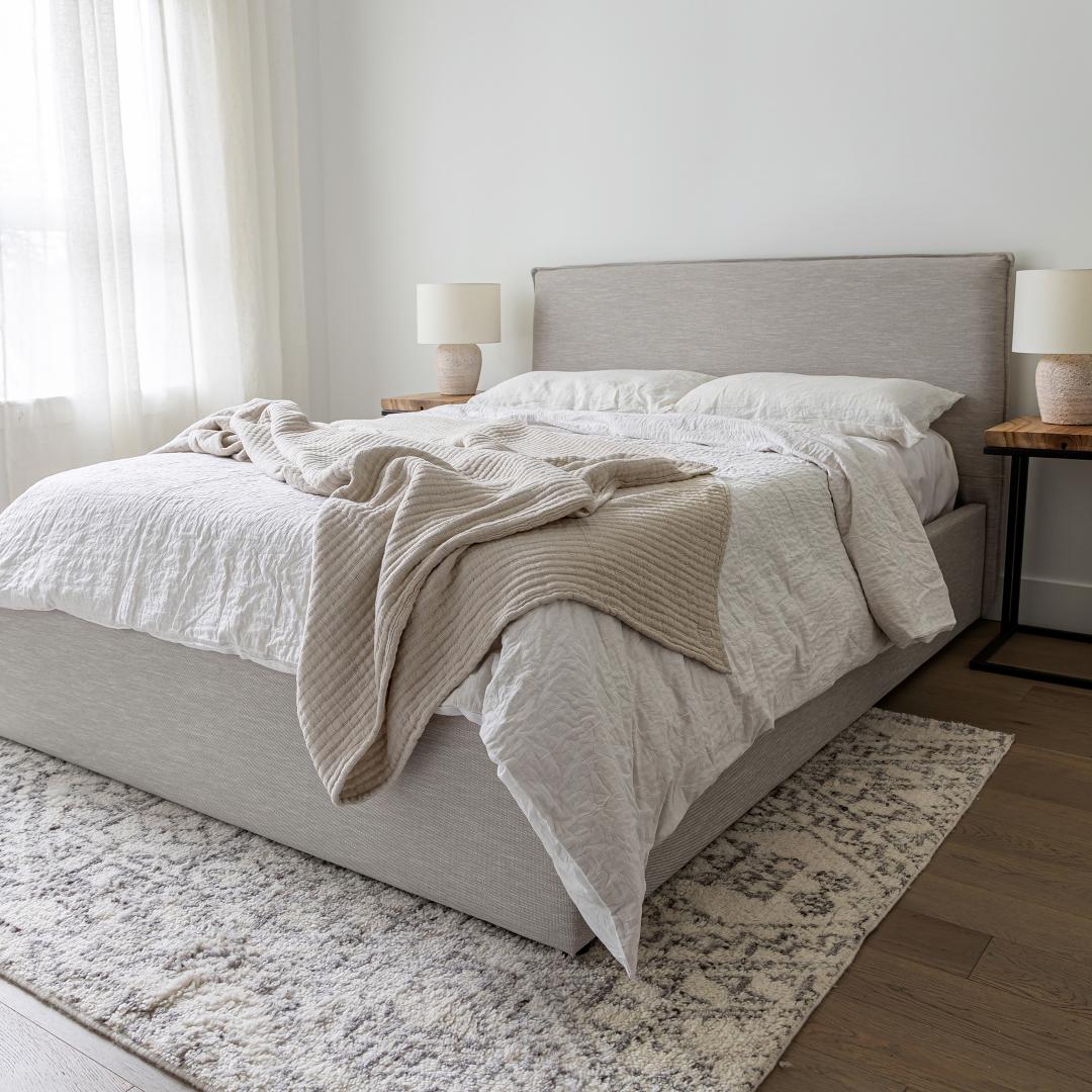 baseJulia Queen Storage Bed Short - Sand - Dekor Butik