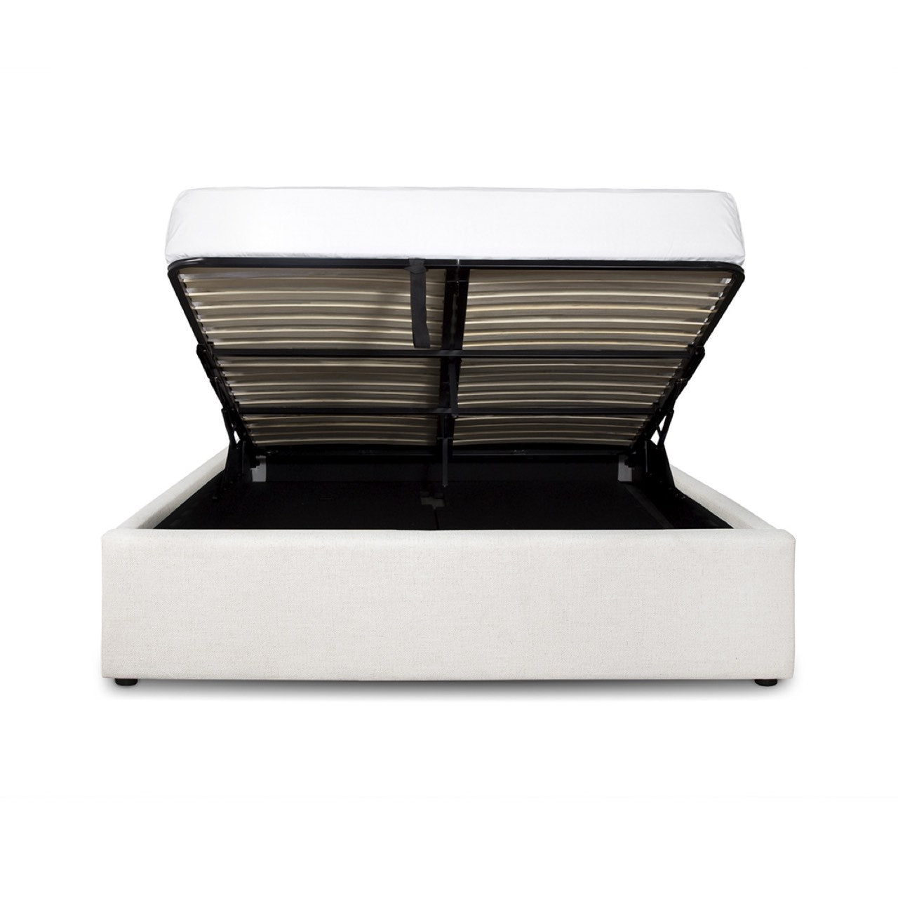 baseJune Double Storage Bed - Cream - Dekor Butik