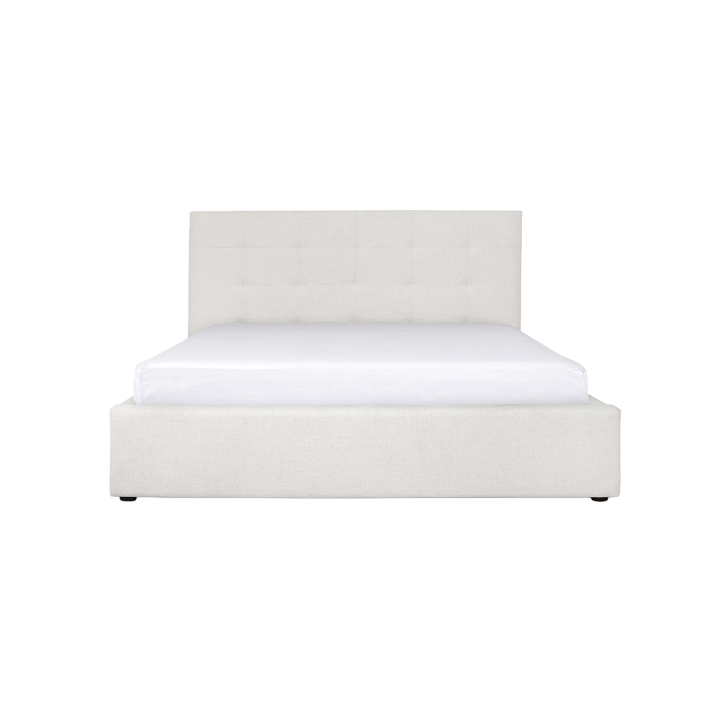baseJune King Bed - Cream - Dekor Butik
