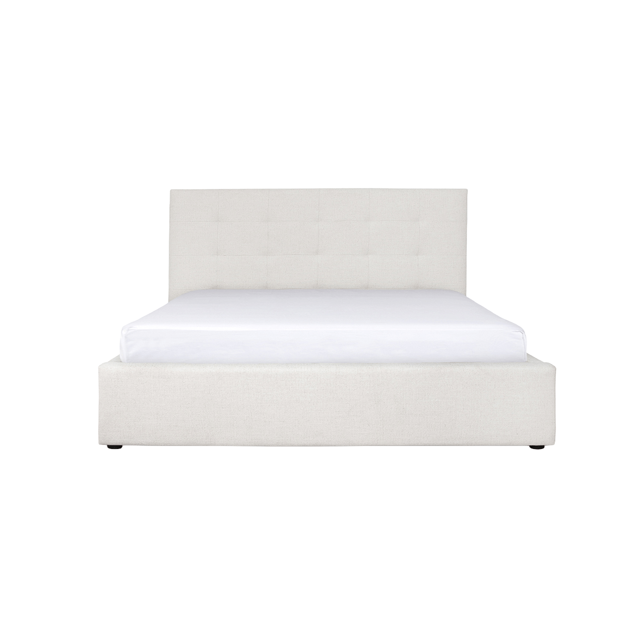 baseJune King Bed - Cream - Dekor Butik