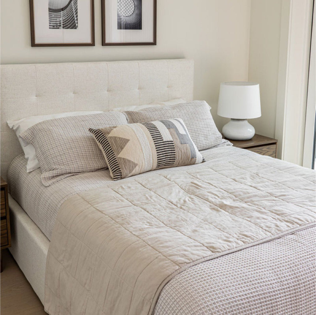 baseJune Queen Storage Bed - Cream - Dekor Butik