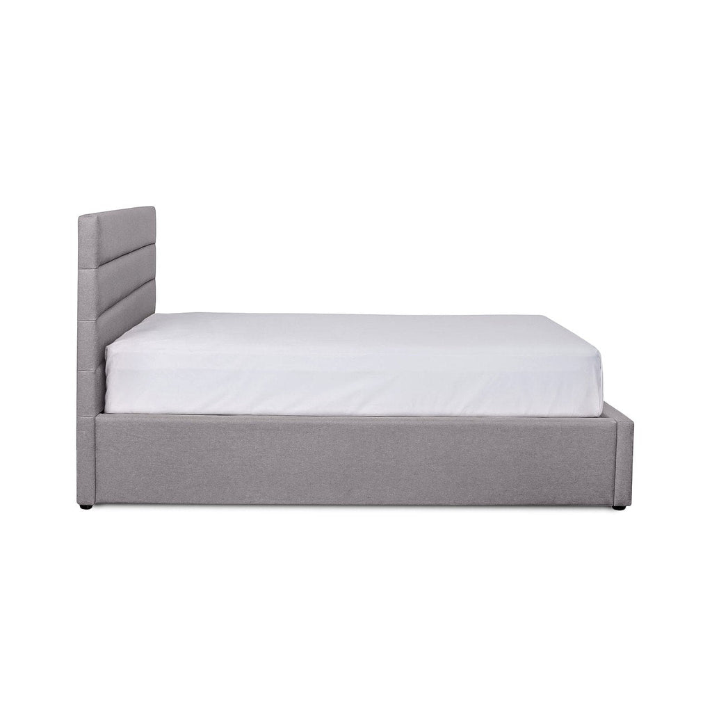 baseJustin Double Bed - Greige - Dekor Butik