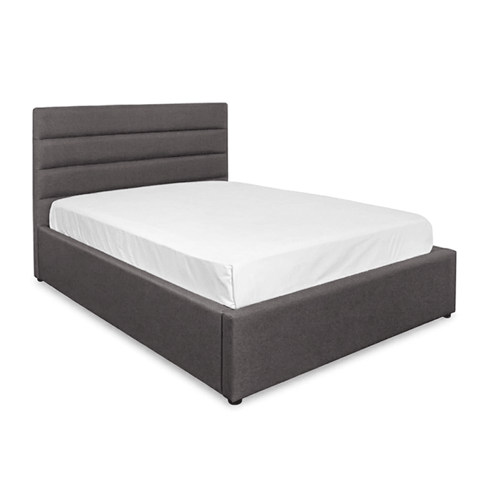 Justin Double Storage Bed - Dark Greige - Dekor Butik