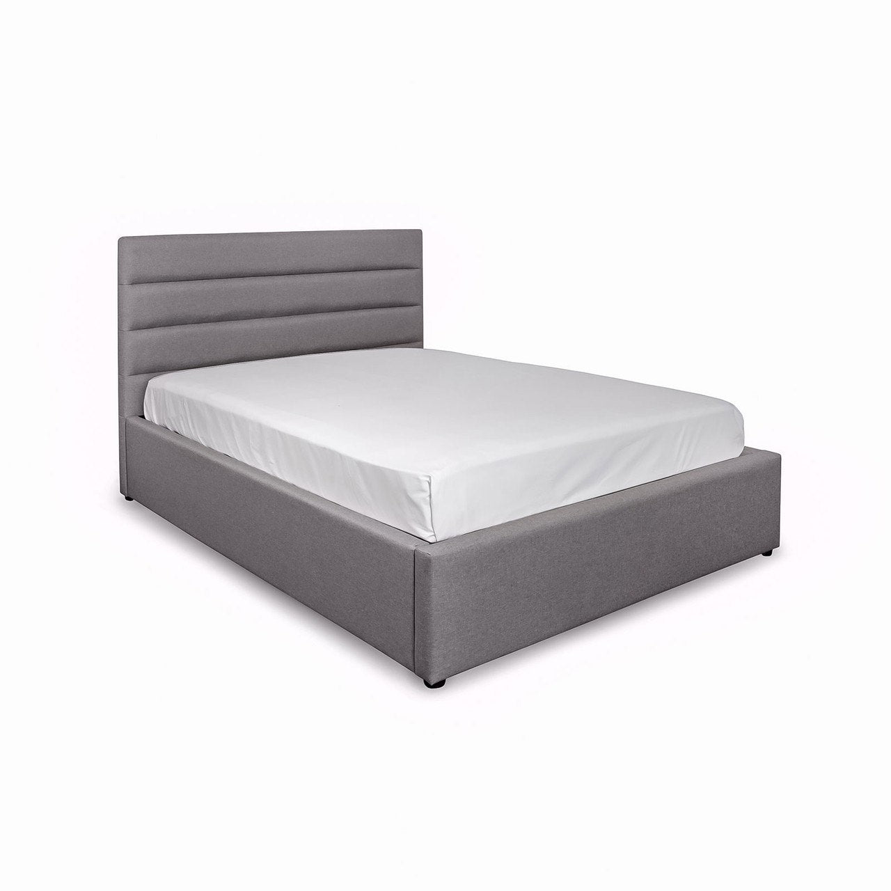 baseJustin Double Storage Bed - Greige - Dekor Butik