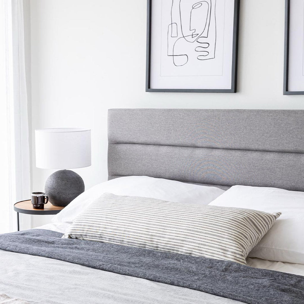 baseJustin Double Storage Bed - Greige - Dekor Butik