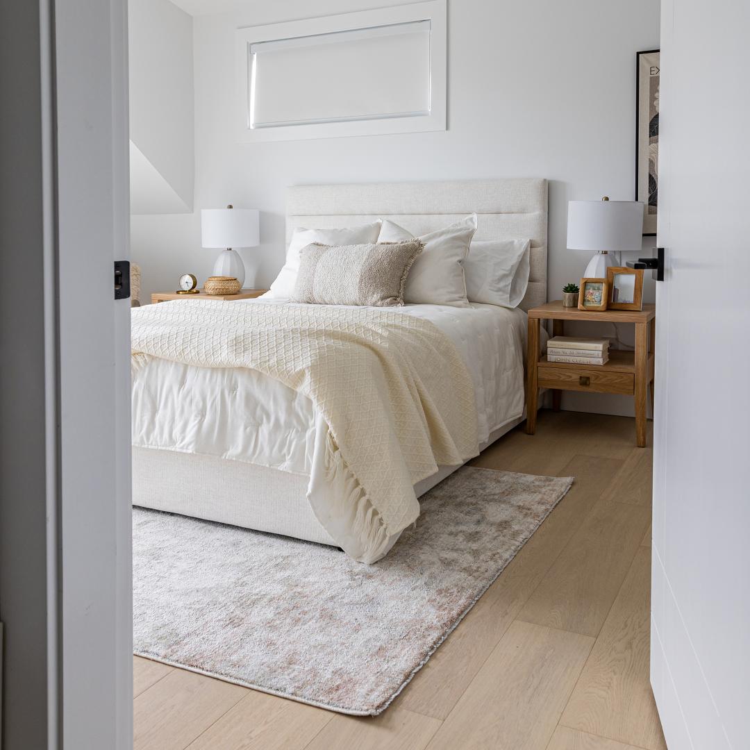 baseJustin Double Storage Bed Tall - Cream - Dekor Butik