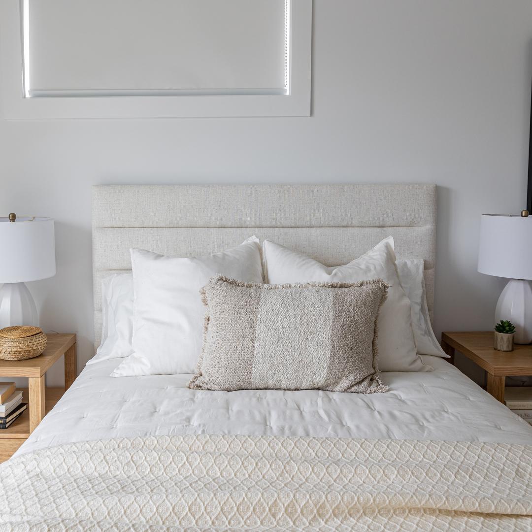 baseJustin Double Storage Bed Tall - Cream - Dekor Butik