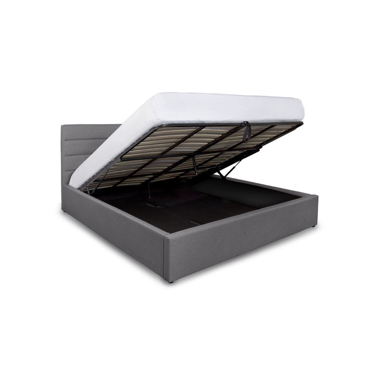 baseJustin King Storage Bed - Greige - Dekor Butik