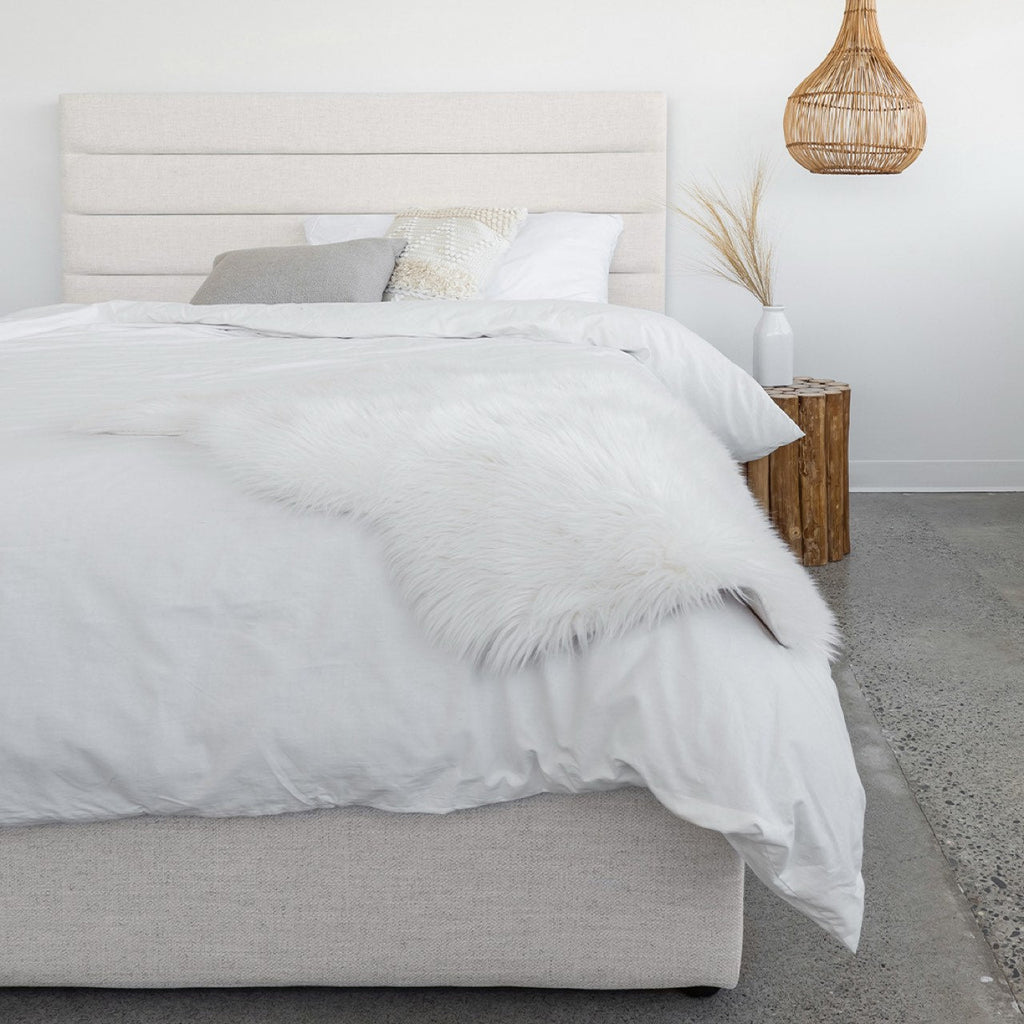 baseJustin King Storage Bed Tall - Cream - Dekor Butik