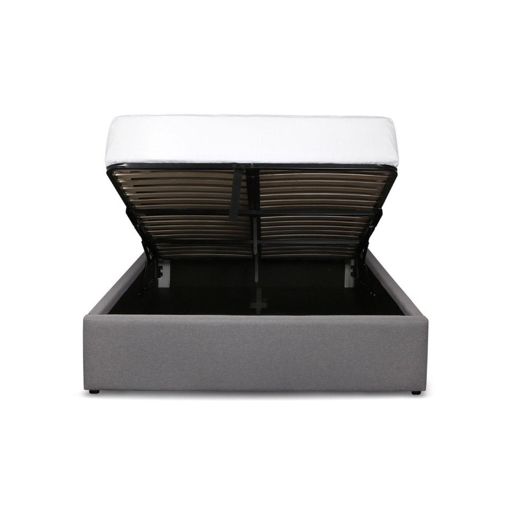 baseJustin Queen Storage Bed - Greige - Dekor Butik