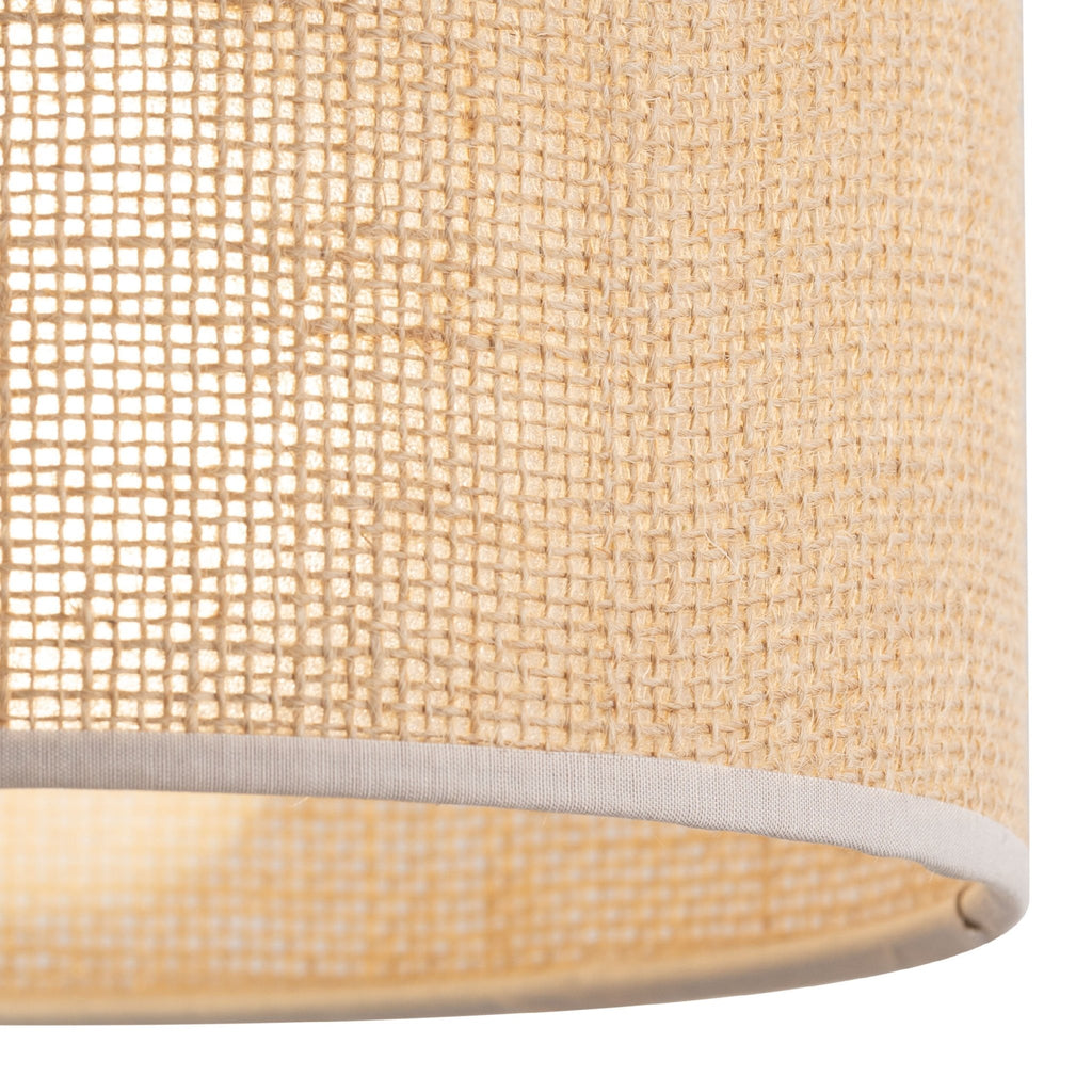 Jute Natural Fiber Scandinavian Pendant Ceiling Light for Kitchen Island, Dining Room & Warm Interior Lighting - Dekor Butik