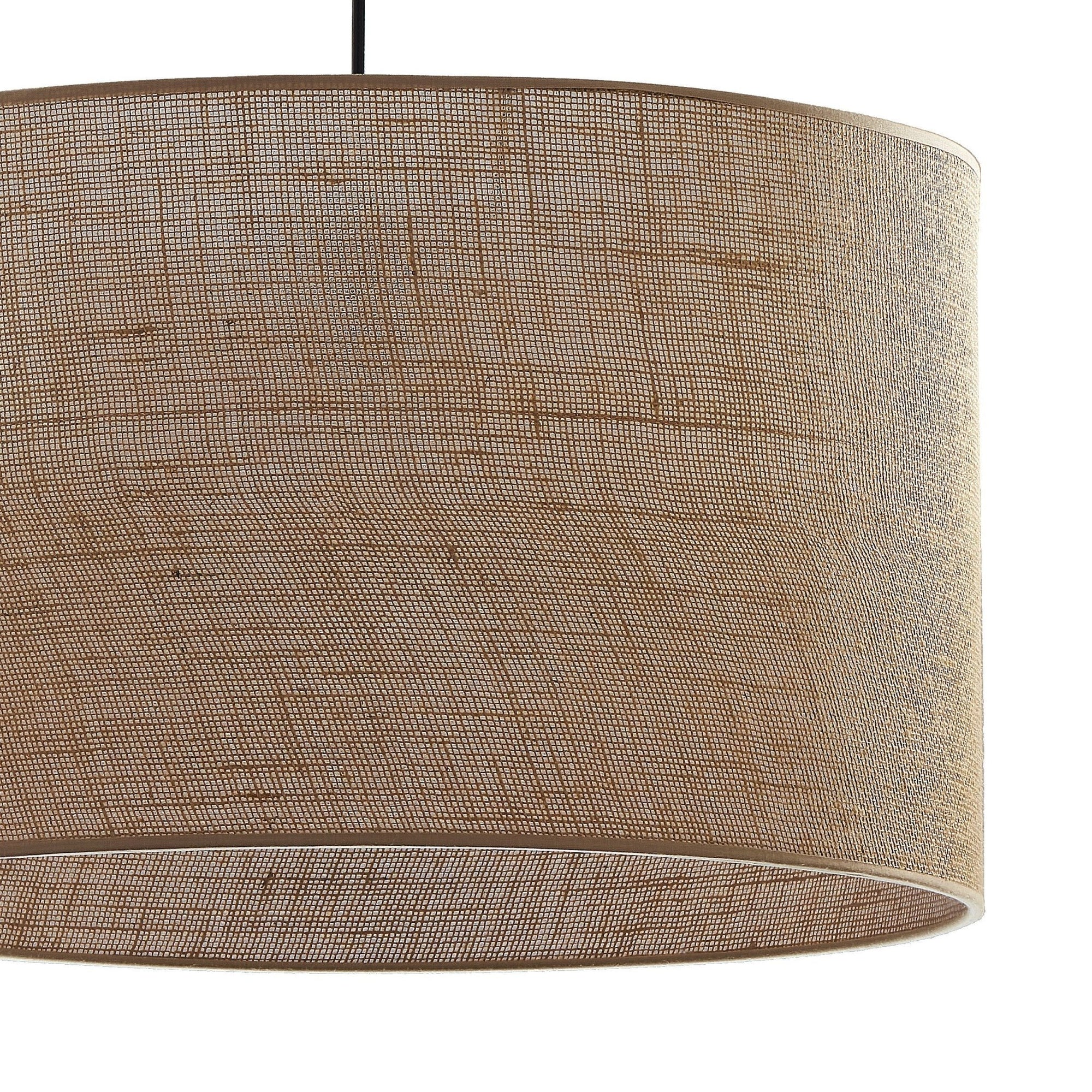 Jute Natural Fiber Scandinavian Pendant Ceiling Light for Kitchen Island, Dining Room & Warm Interior Lighting - Dekor Butik