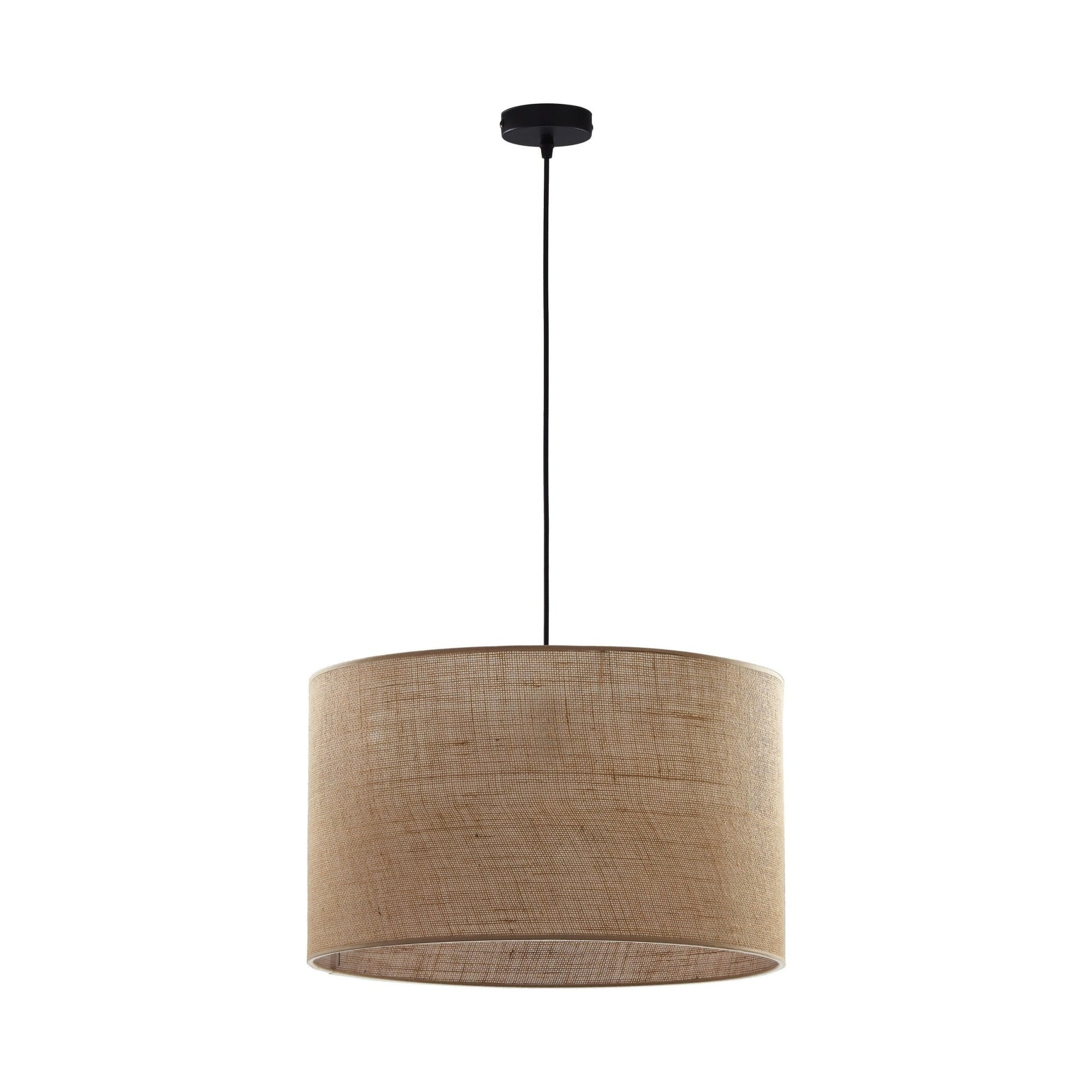 Jute Natural Fiber Scandinavian Pendant Ceiling Light for Kitchen Island, Dining Room & Warm Interior Lighting - Dekor Butik