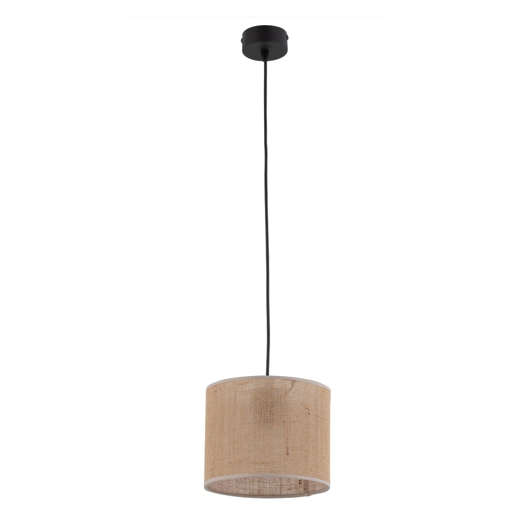 Jute Natural Fiber Scandinavian Pendant Ceiling Light for Kitchen Island, Dining Room & Warm Interior Lighting - Dekor Butik