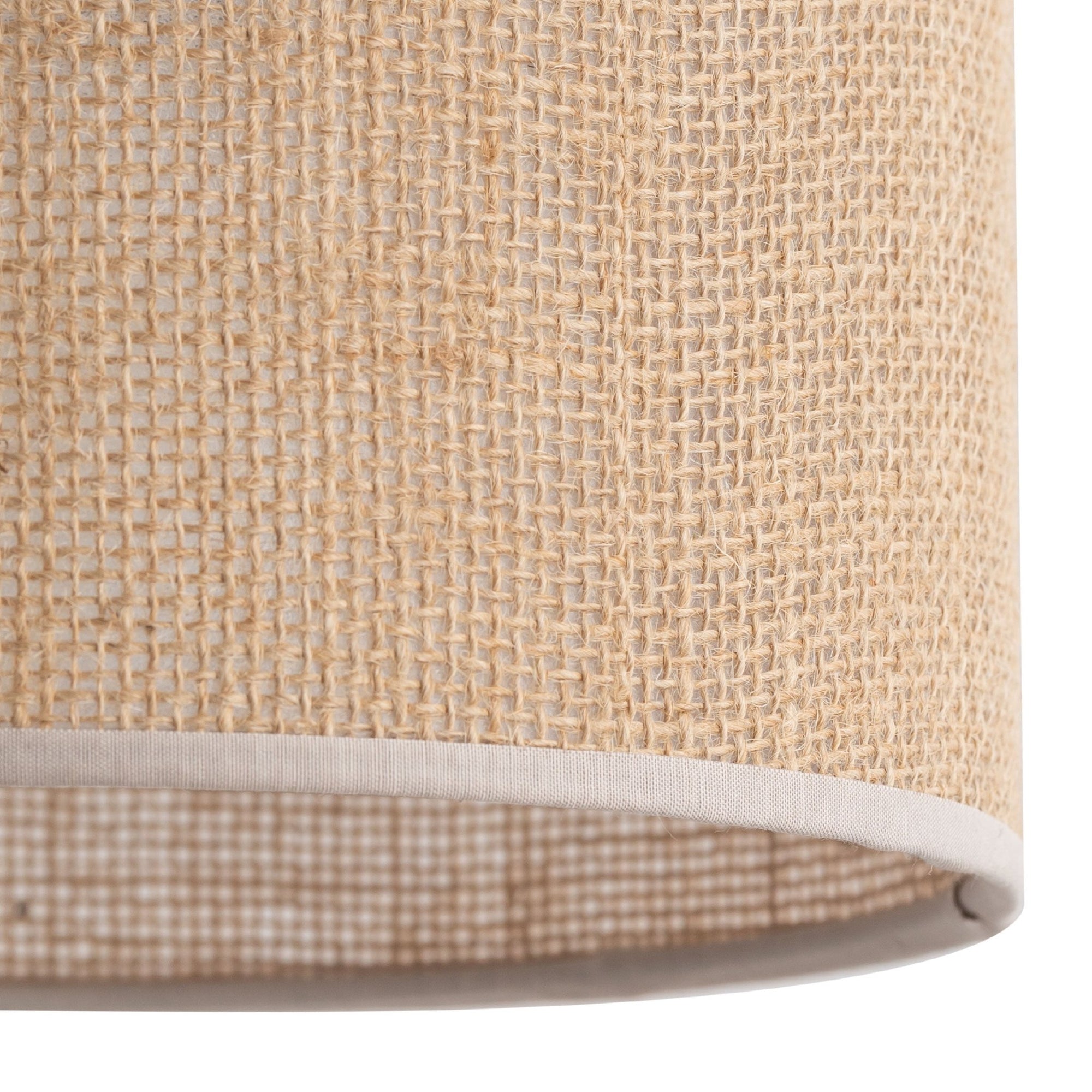 Jute Natural Fiber Scandinavian Pendant Ceiling Light for Kitchen Island, Dining Room & Warm Interior Lighting - Dekor Butik