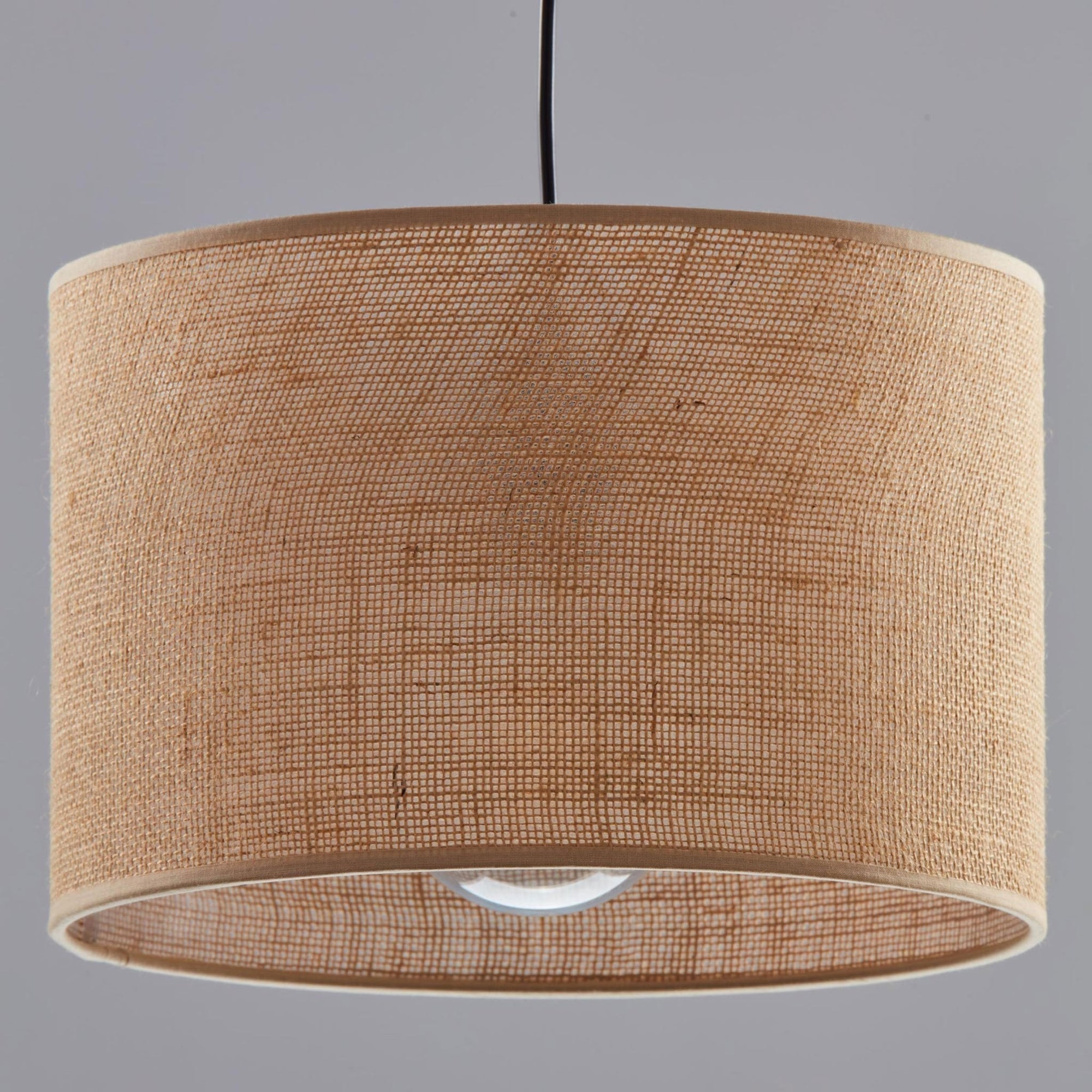 Jute Natural Fiber Scandinavian Pendant Ceiling Light for Kitchen Island, Dining Room & Warm Interior Lighting - Dekor Butik