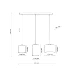 JUTE Natural Pendant Light 3 - Dekor Butik
