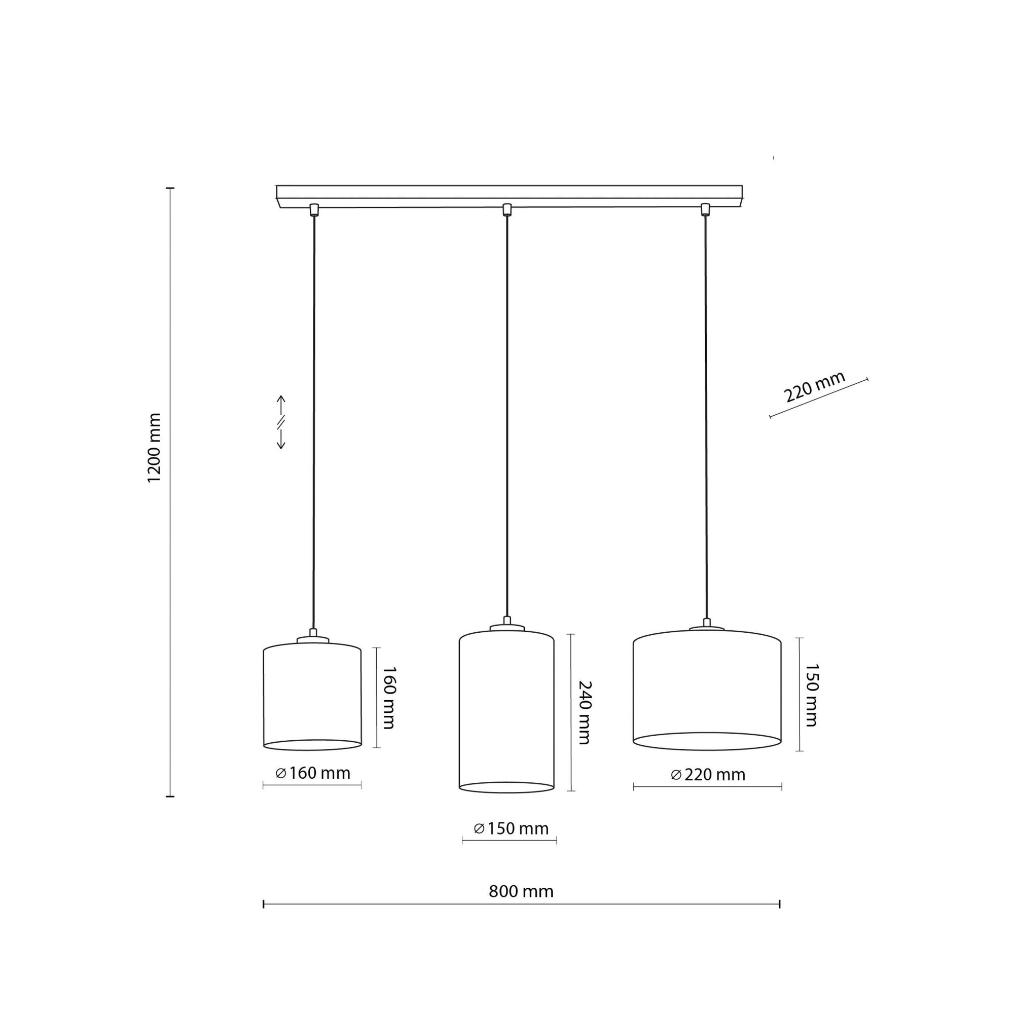 JUTE Natural Pendant Light 3 - Dekor Butik