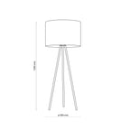 JUTE Natural Woven Floor Lamp for Living Room, Bedroom & Reading Nook – Scandinavian Minimalist Lighting - Dekor Butik