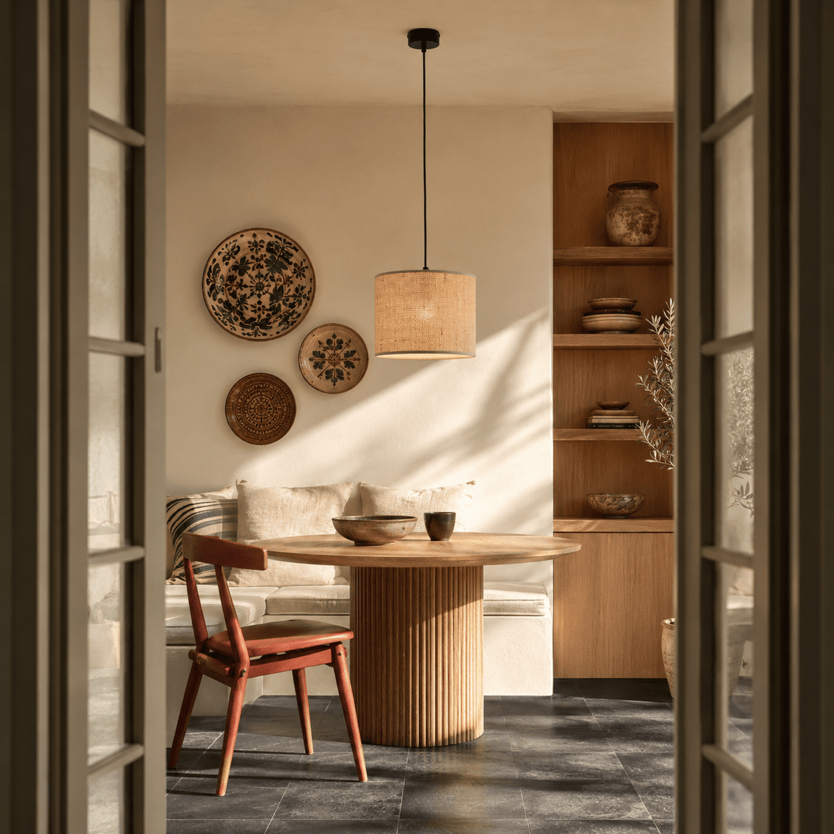 JUTE Natural Woven Pendant Light for Dining Room, Bedroom & Warm Scandinavian Interiors - Dekor Butik